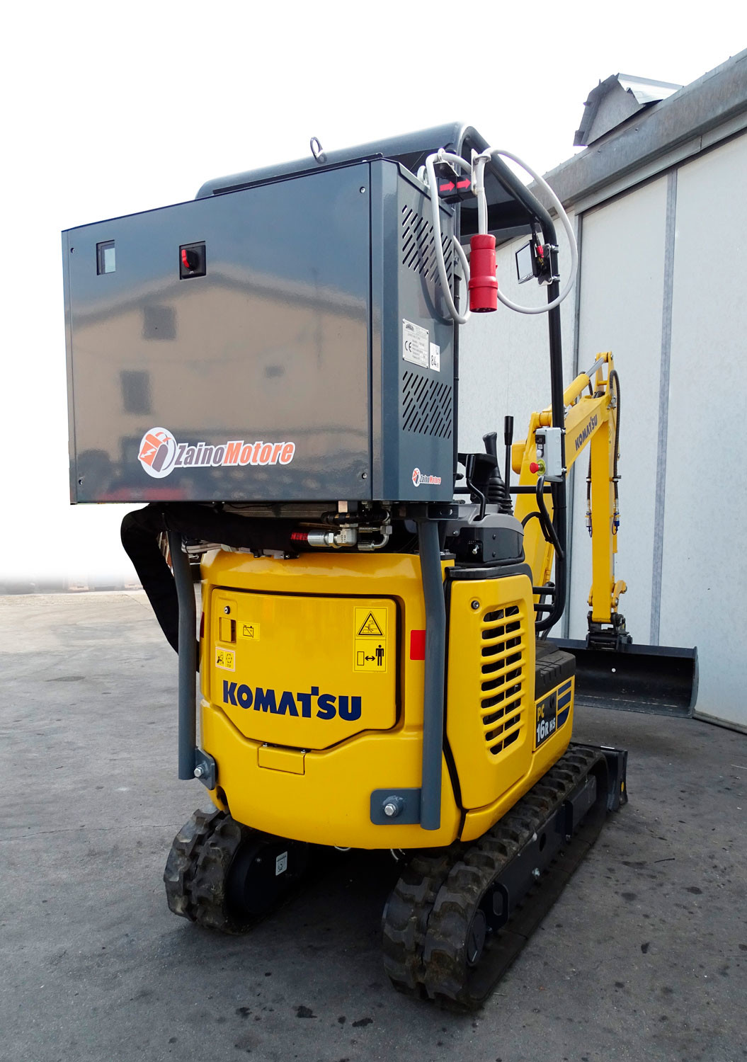 Vue arrière Komatsu